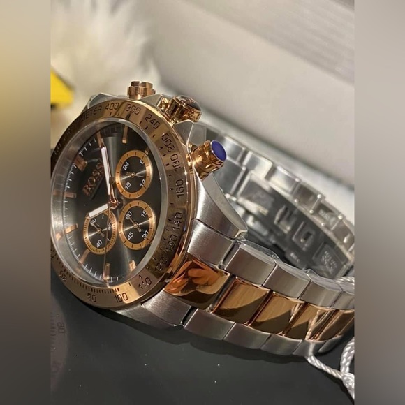 HB1513339 - Hugo Boss Men’s Ikon Two-Tone Chronograph Watch - Picture 7 of 11